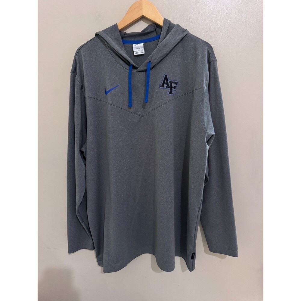 Men's 2XL Nike NCAA Air Force Falcons Football Team Issued PE Lightweight Hoodie